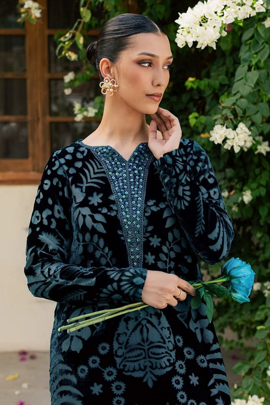 Picture of Nureh - Ballerina Embellished Velvet Palachi Collection Vol 1 - NU2-226 - Unstitched - Available at Raja Sahib