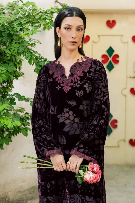 Picture of Nureh - Ballerina Embellished Velvet Palachi Collection Vol 1 - NU2-230 - Unstitched - Available at Raja Sahib