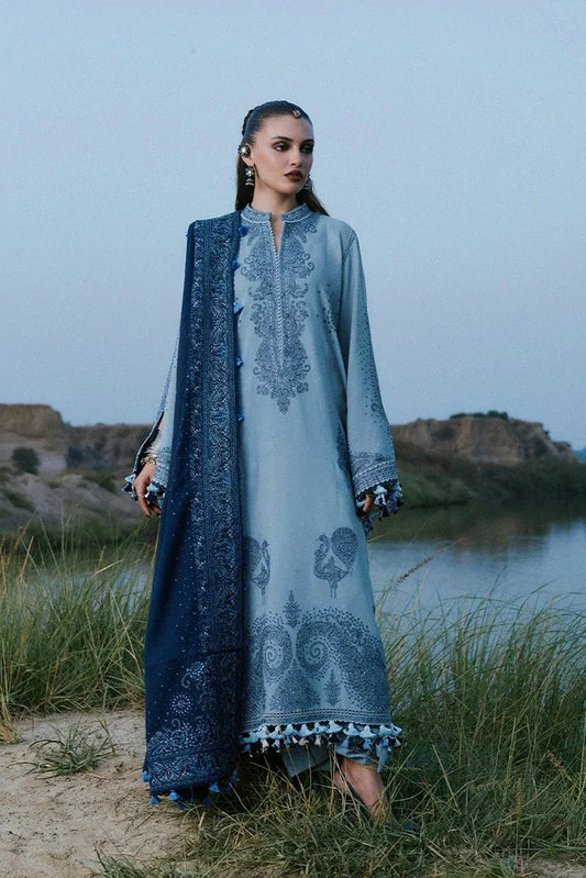 Hussain Rehar - Kot Radha Krishan Karandi Collection - 124-Aab - Unstitched