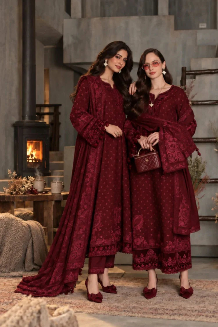 Picture of Noor by Saadia Asad - Noor Winter Embroidered Pashmina Shawl Collection - Design 02 - Unstitched - Available at Raja Sahib