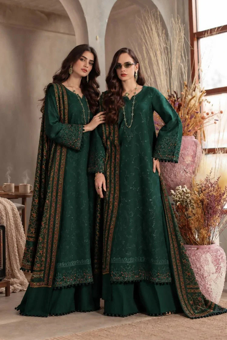 Picture of Noor by Saadia Asad - Noor Winter Embroidered Pashmina Shawl Collection - Design 04 - Unstitched - Available at Raja Sahib