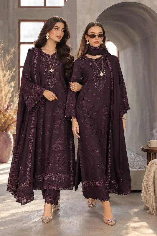 Picture of Noor by Saadia Asad - Noor Winter Embroidered Pashmina Shawl Collection - Design 06 - Unstitched - Available at Raja Sahib