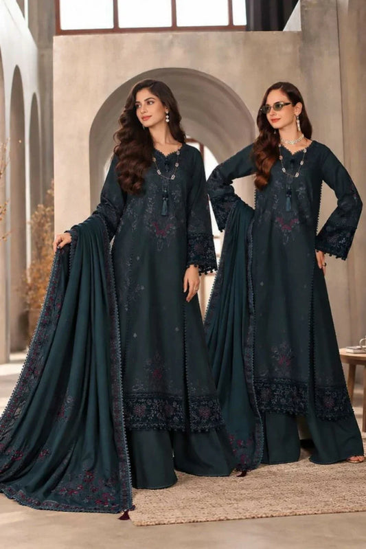 Picture of Noor by Saadia Asad - Noor Winter Embroidered Pashmina Shawl Collection - Design 08 - Unstitched - Available at Raja Sahib