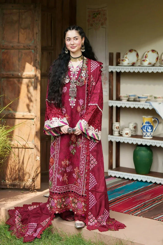 Maryam Hussain - Winter Shawl Collection - 07-Dahlia - Unstitched
