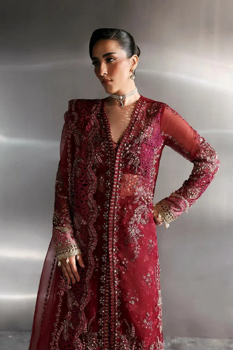 Picture of Zarposh - Seraphine Wedding Collection - ZP-08-GARNET - Unstitched - Available at Raja Sahib
