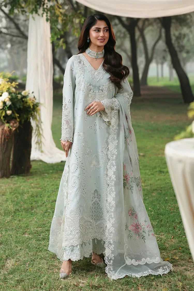 Sardinia - Tales of Petals Luxury Lawn Collection - 01-OCEAN WAVES - Unstitched