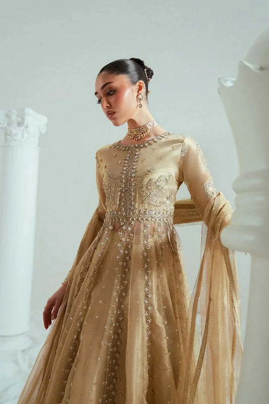 Zariya - Elyse Couture - AURELIA GOLD-ZSS6307 - Unstitched