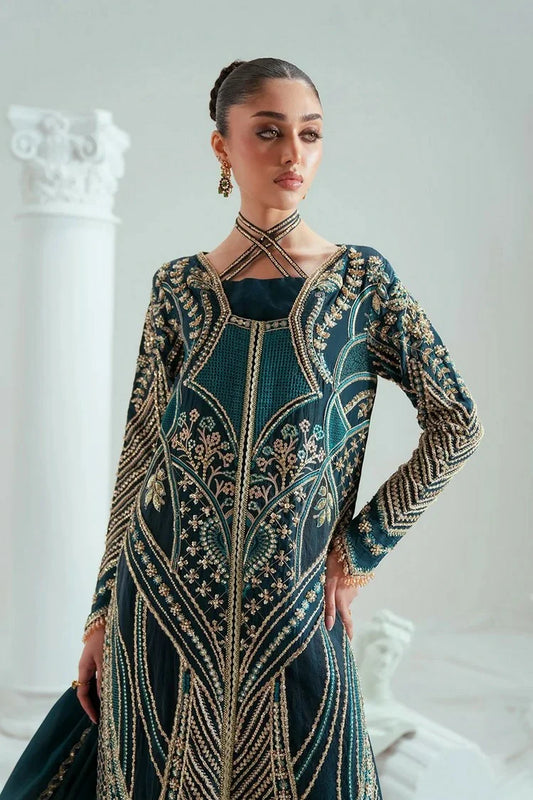 Zariya - Elyse Couture - TEALARA-ZSS6308 - Unstitched