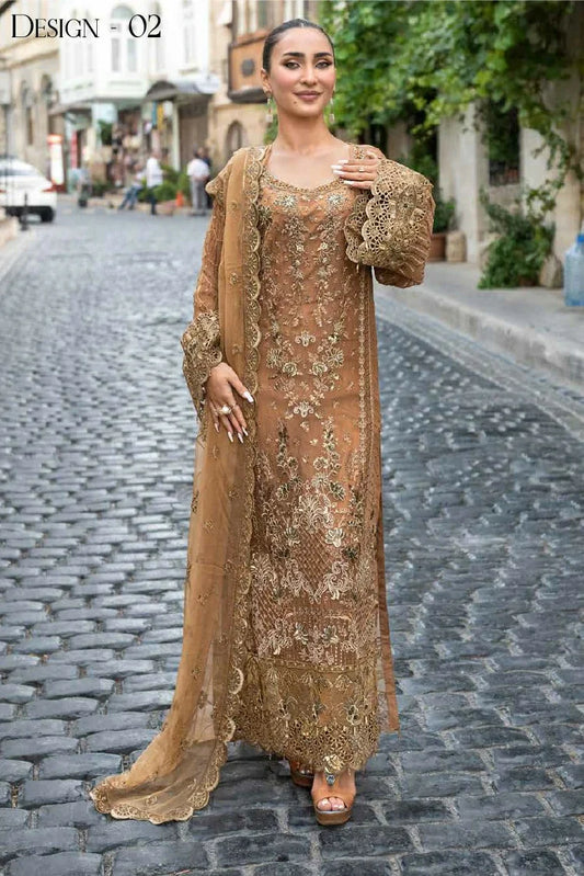 Janique - JJ Embellish Luxury Chiffon Collection - Design-02 - Unstitched