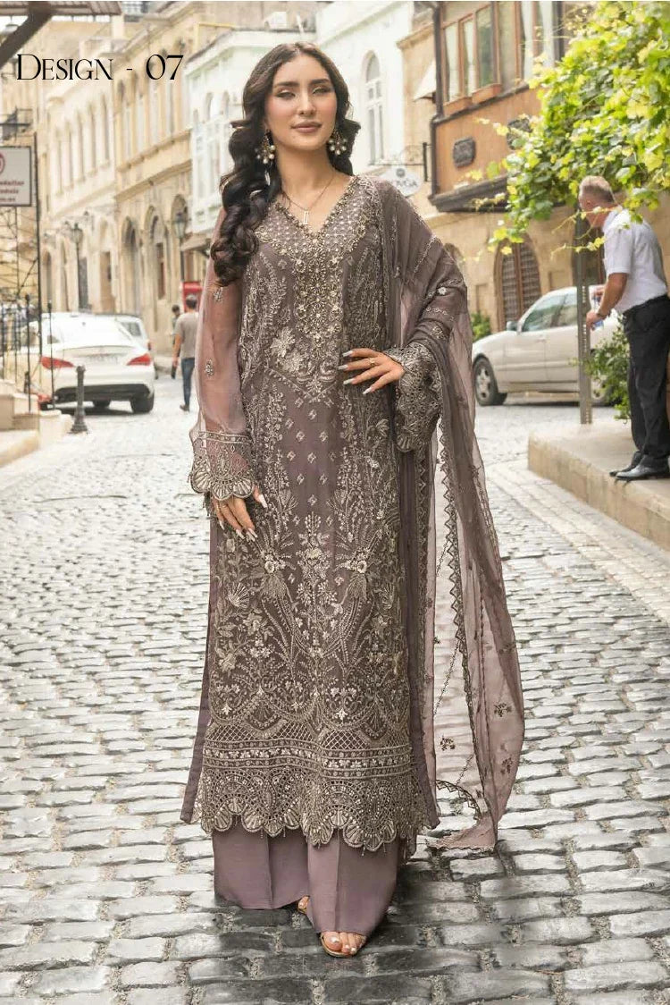 Janique - JJ Embellish Luxury Chiffon Collection - Design-07 - Unstitched