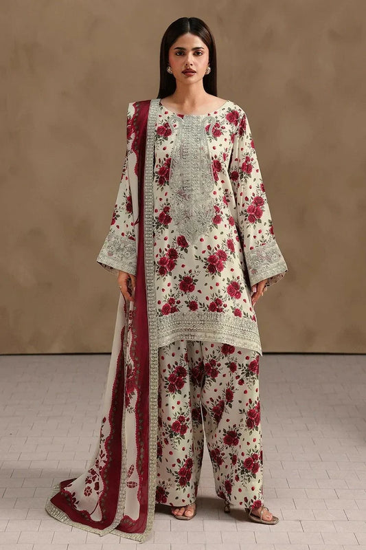 Ramsha - Naqsh Embroidered Rawsilk Collection Vol 2 - RS-203 - Unstitched