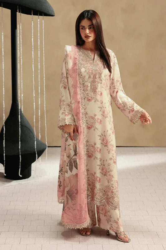 Ramsha - Naqsh Embroidered Rawsilk Collection Vol 2 - RS-205 - Unstitched