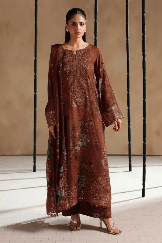 Ramsha - Naqsh Embroidered Rawsilk Collection Vol 2 - RS-206 - Unstitched
