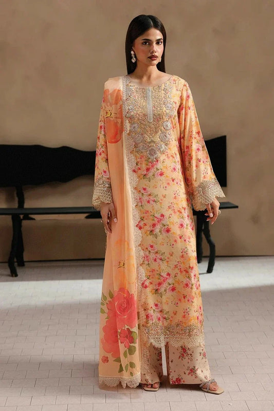 Ramsha - Naqsh Embroidered Rawsilk Collection Vol 2 - RS-207 - Unstitched