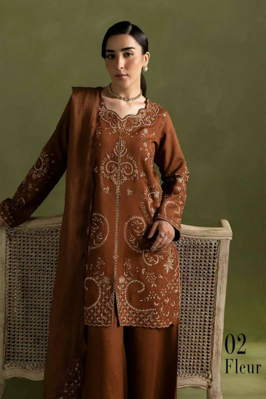 Picture of Rajbari - Silah Premium Silk Edit - 02-Fleur - Unstitched - Available at Raja Sahib