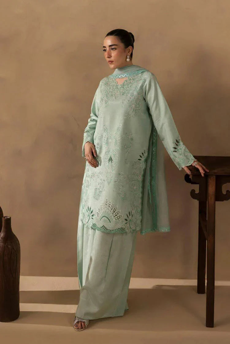 Picture of Rajbari - Silah Premium Silk Edit - 04-Celeste - Unstitched - Available at Raja Sahib