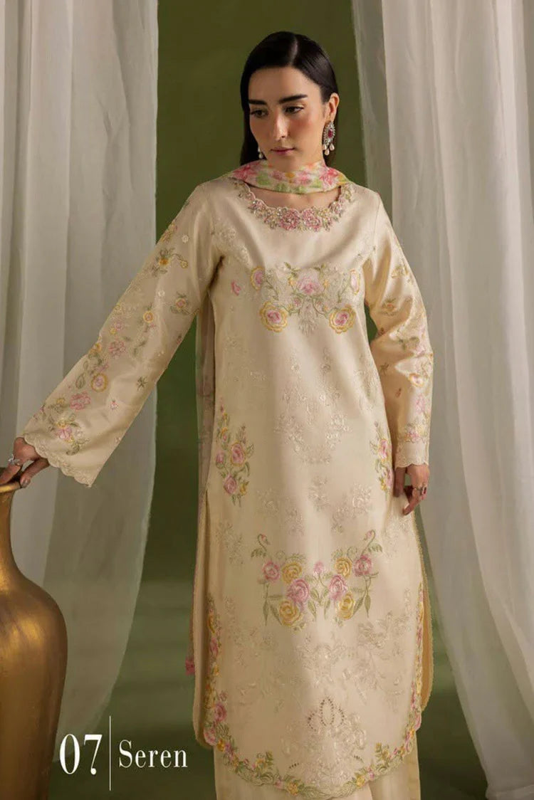 Picture of Rajbari - Silah Premium Silk Edit - 07-Seren - Unstitched - Available at Raja Sahib