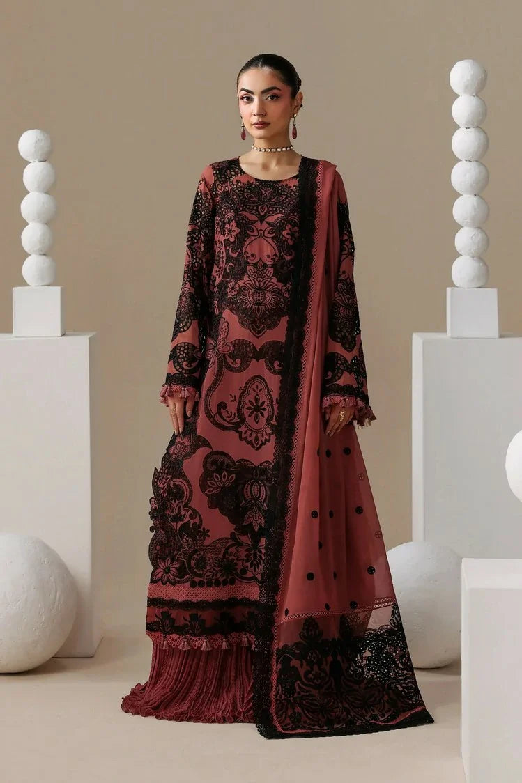 Picture of Serene - Luxe Noire Vol 2 - S-1099-VELOURS - Unstitched - Available at Raja Sahib