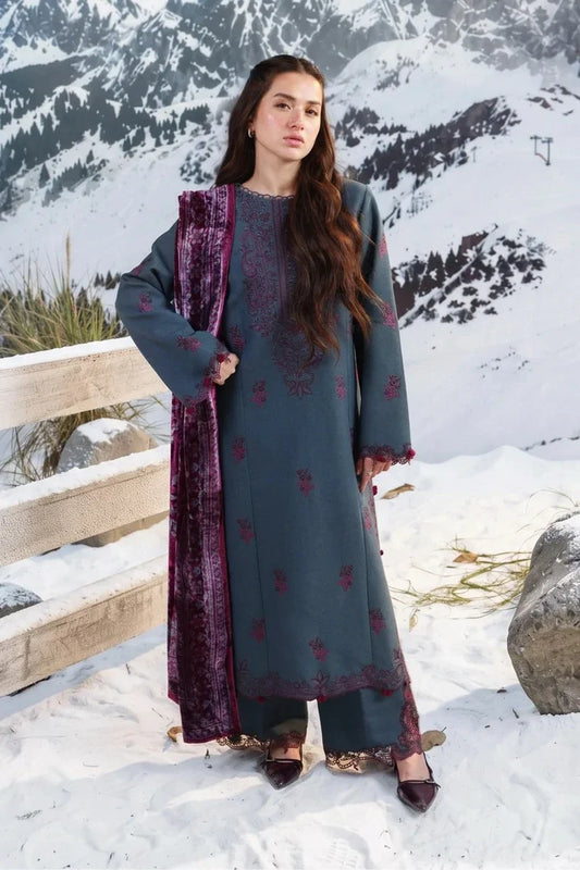 Picture of Rang Rasiya - Winter Carnation Collection - 10-Twilight - Unstitched - Available at Raja Sahib
