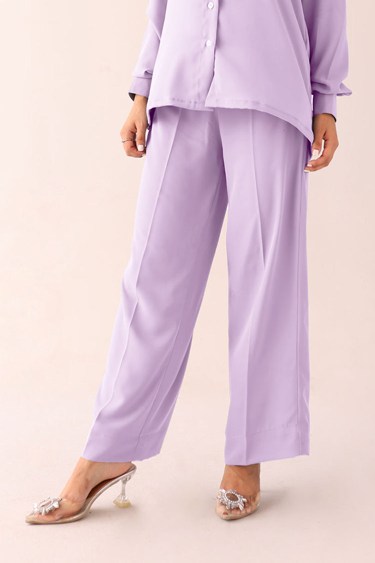 Picture of The Slay Wear - Co-ord Set - Celestial Lilac Co-Ord - Available at Raja Sahib