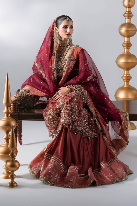 Maria B - Mbroidered Wedding Edition - 3 Piece Unstitched Embroidered Organza Suit