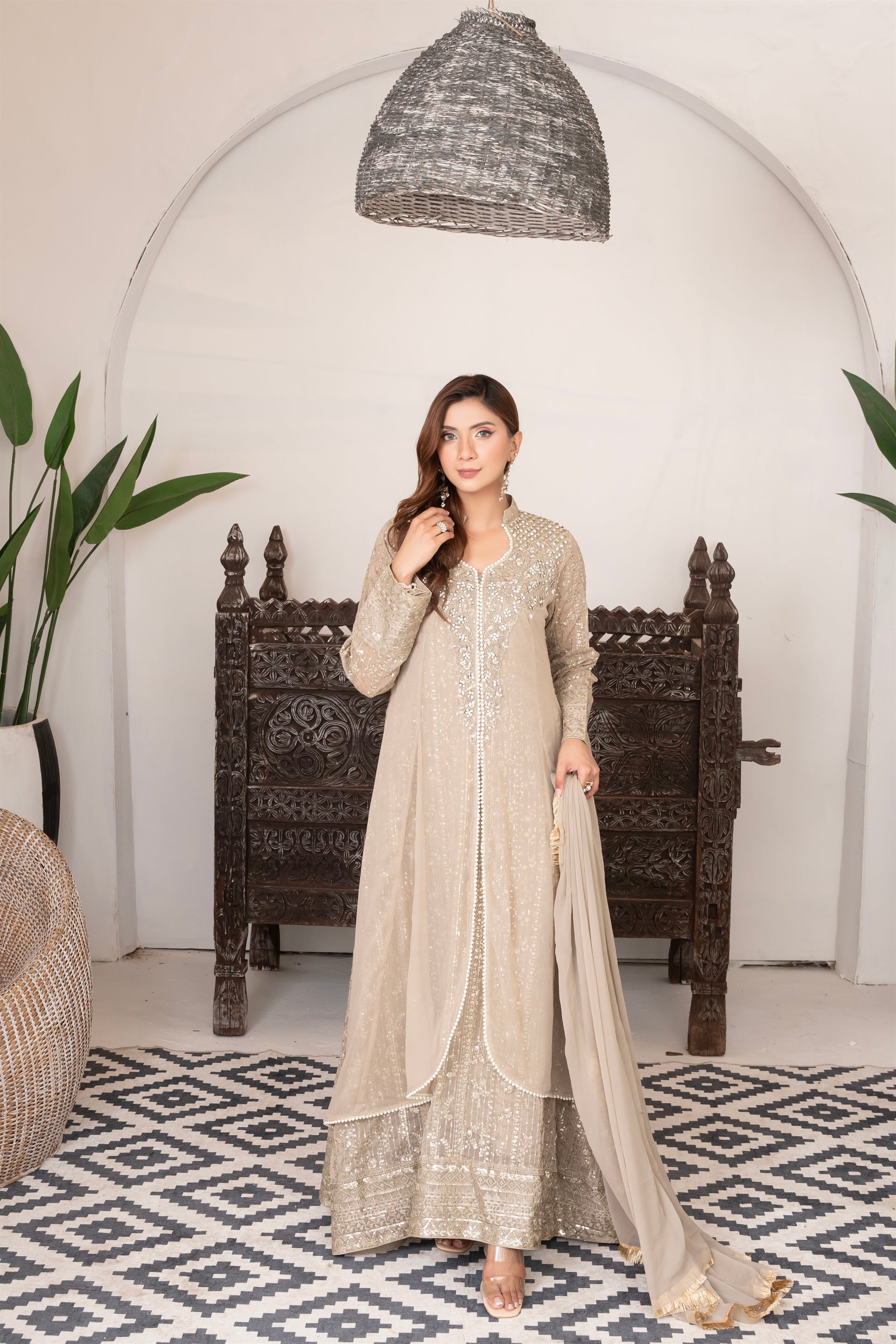 Picture of Manahils - Sw 04-Beige - Available at Raja Sahib