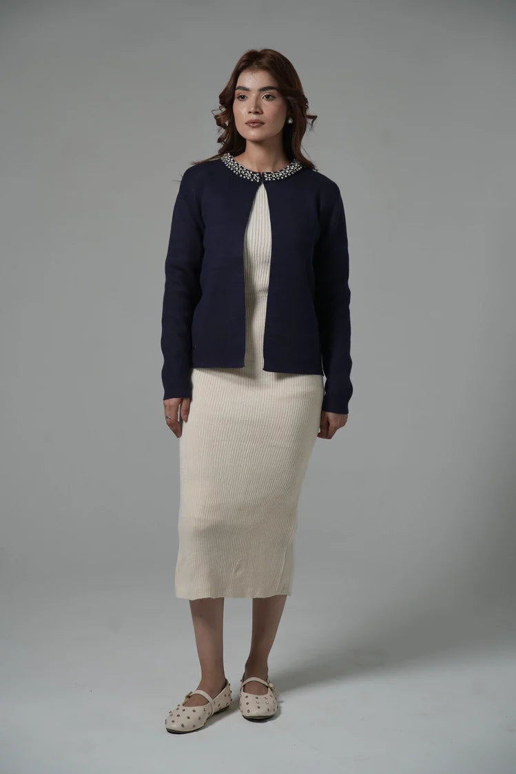 Picture of Ellena - Regular Fit Knit Sweater - Available at Raja Sahib