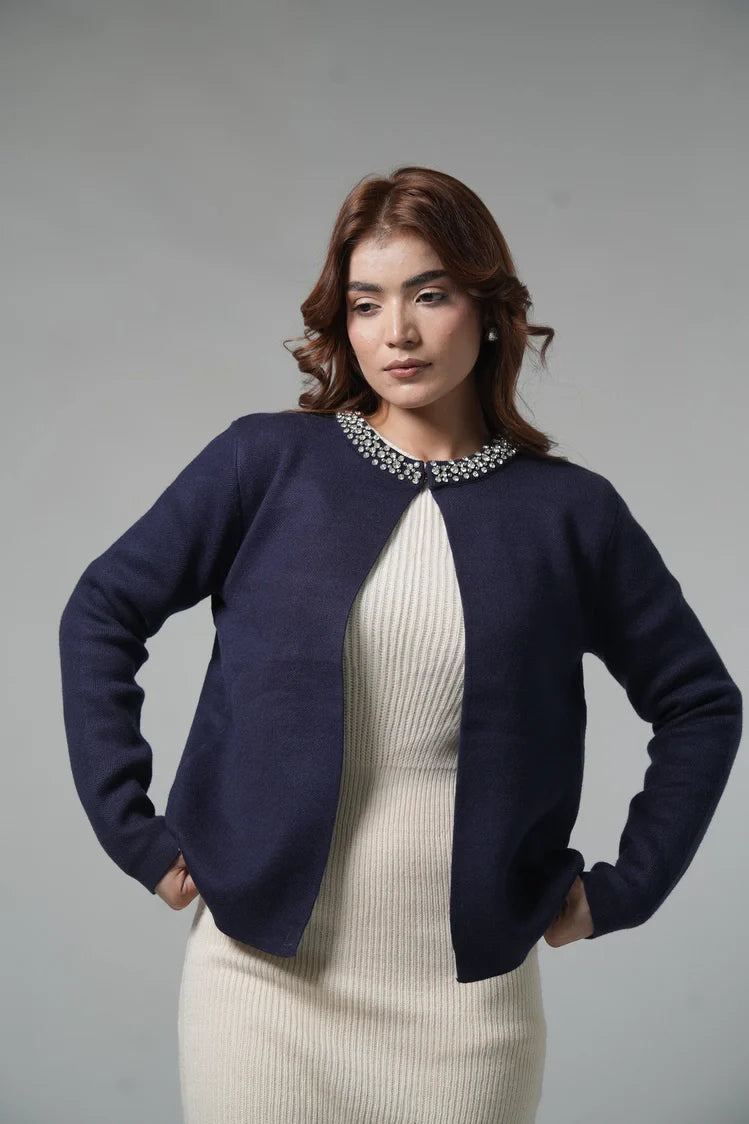 Picture of Ellena - Regular Fit Knit Sweater - Available at Raja Sahib