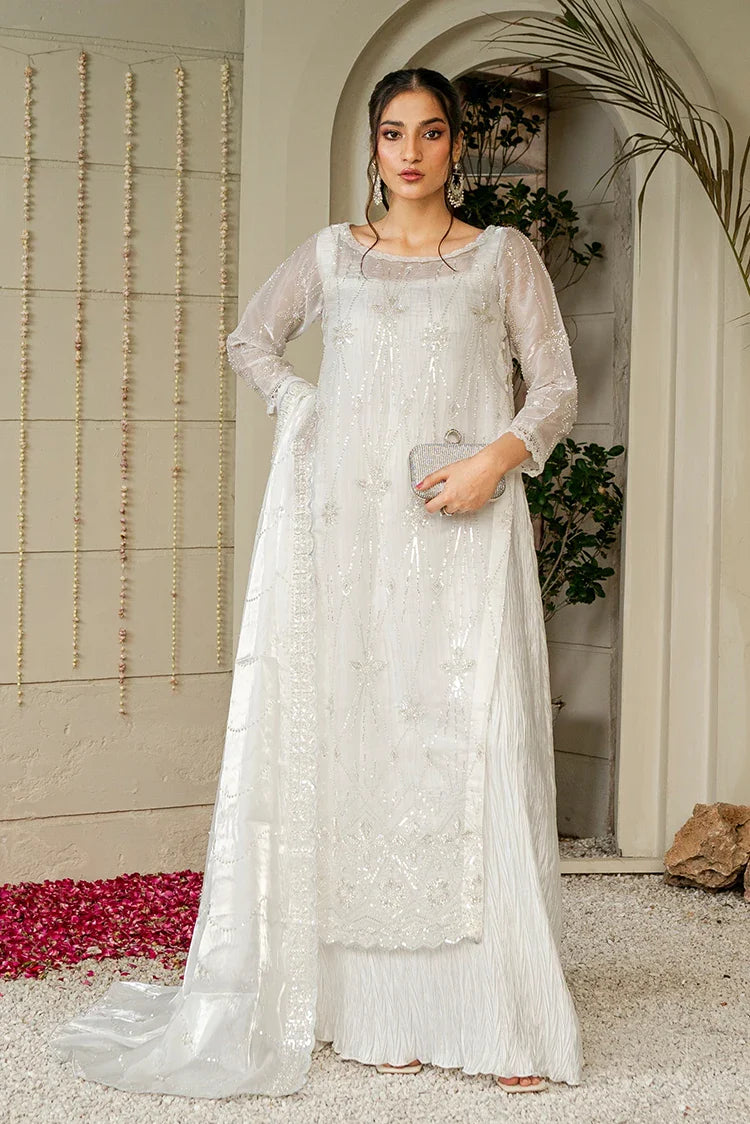 Picture of <!--dx-->Emeralds - Embroidered Silk Festive Pret - Dove - Available at Raja Sahib