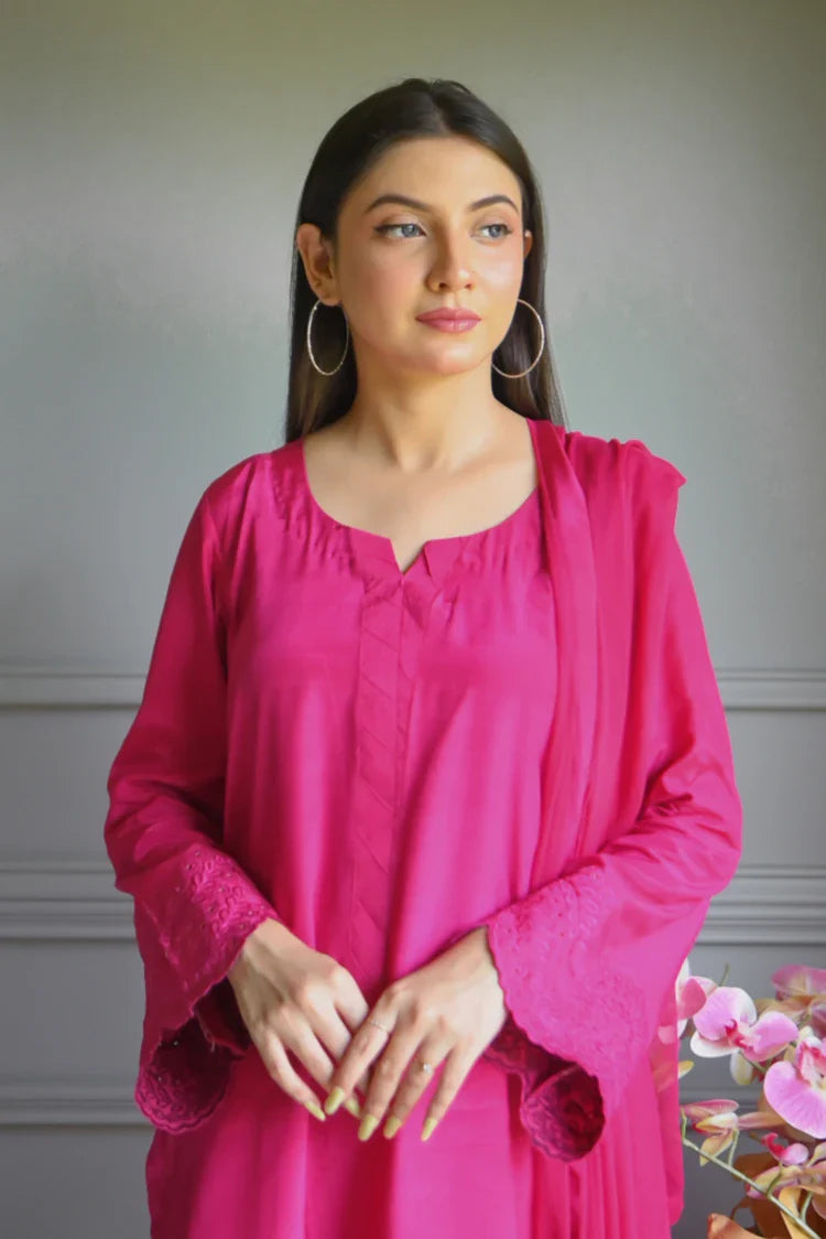 Picture of Zauk - Embroidered Luxe Pret - 3 Piece - Flora - Available at Raja Sahib