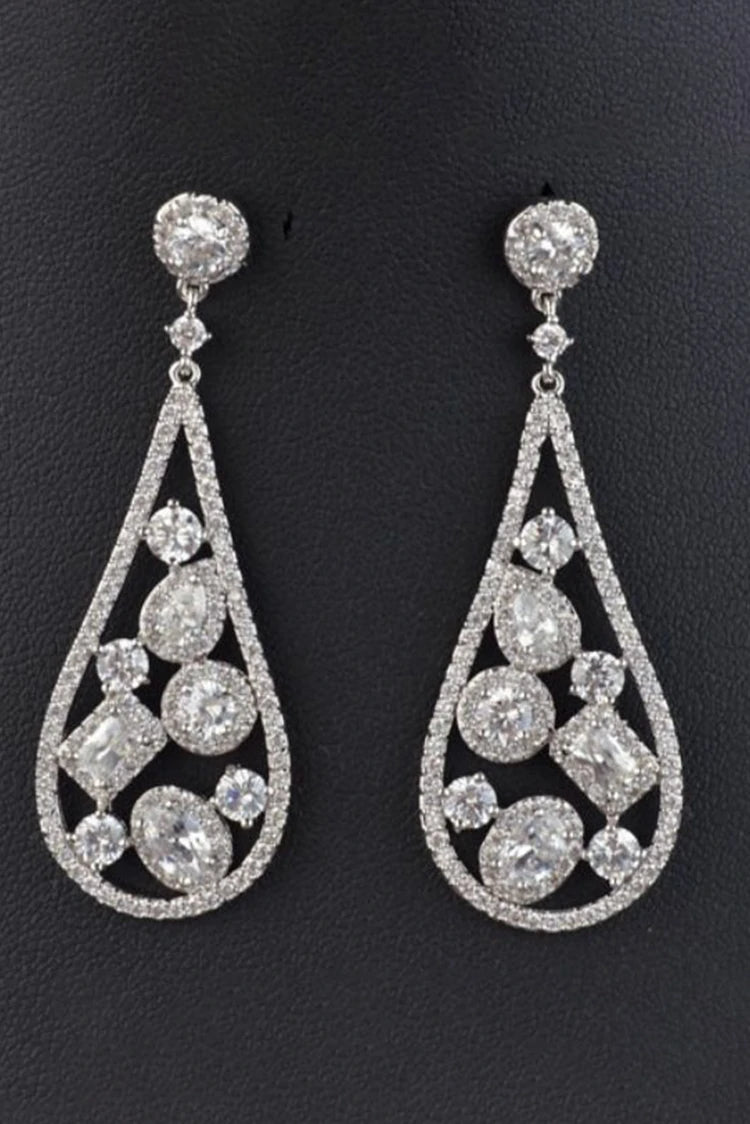 Picture of Blumoon - Zircon Drop - Earrings - Available at Raja Sahib