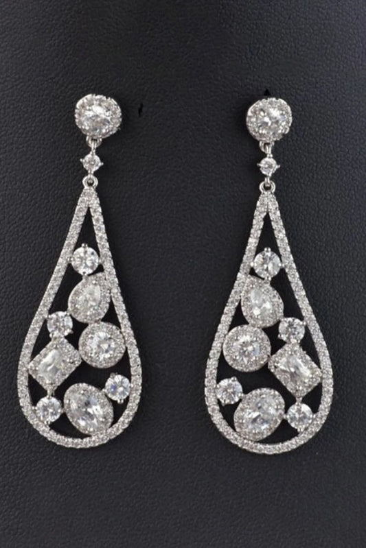 Picture of Blumoon - Zircon Drop - Earrings - Available at Raja Sahib