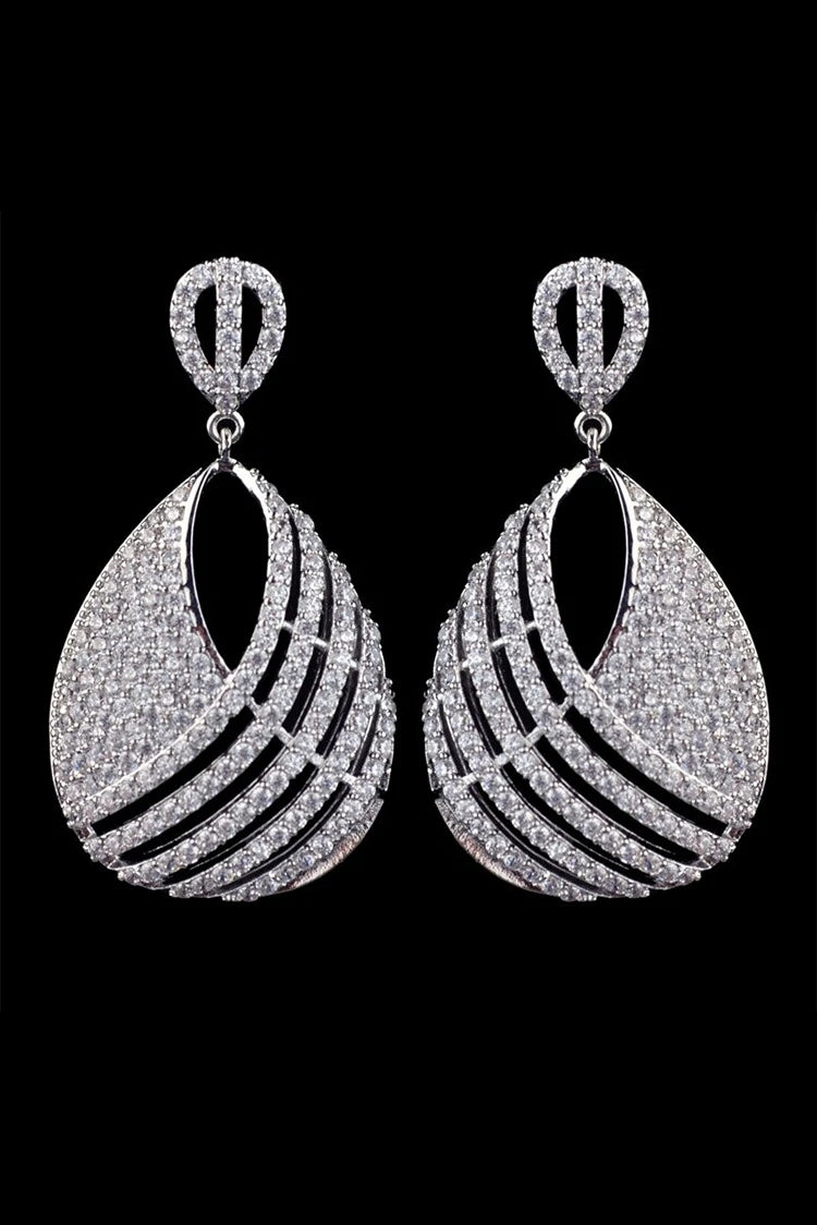 Picture of Blumoon - Zircon Drop - Earrings - Available at Raja Sahib