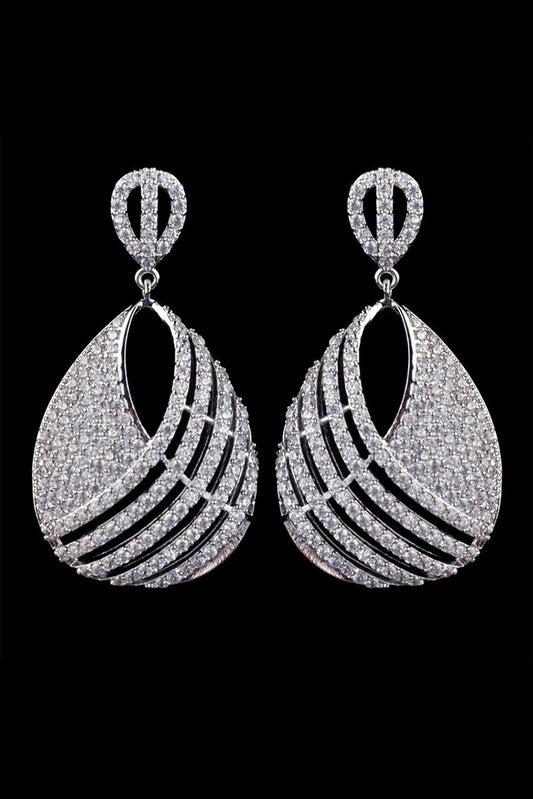 Picture of Blumoon - Zircon Drop - Earrings - Available at Raja Sahib