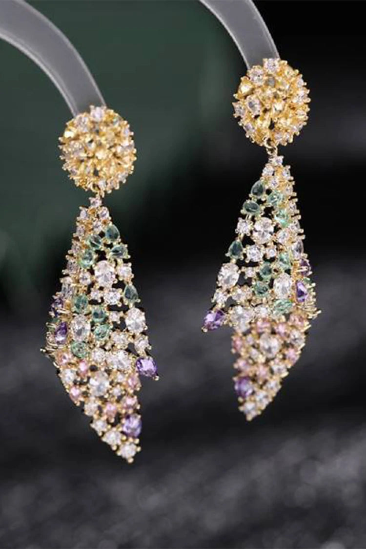 Picture of Blumoon - Geometric Multi Drop - Multi - Earrings - Available at Raja Sahib