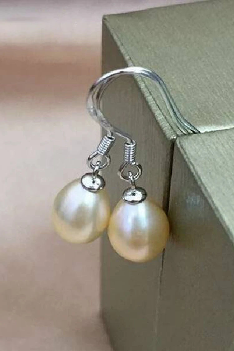 Picture of Blumoon - Freshwater Pearl Drop - Pink - Earrings - Available at Raja Sahib