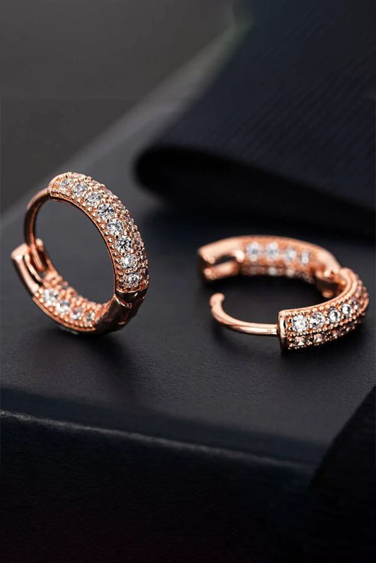 Picture of Blumoon - Small Hoop - GP - Earrings - Available at Raja Sahib