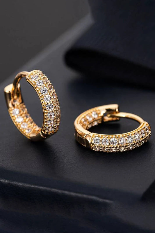 Picture of Blumoon - Small Hoop - RGP - Earrings - Available at Raja Sahib