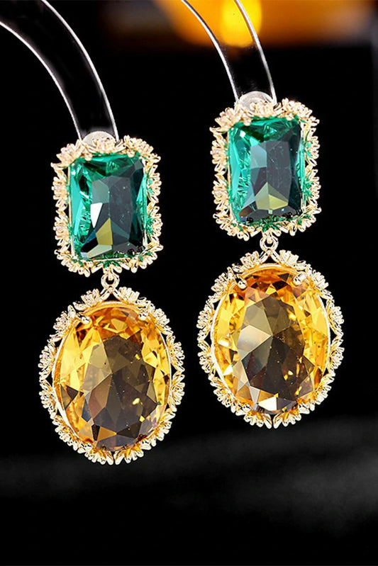 Picture of Blumoon - Long Dangle - Earrings - Yellow - Available at Raja Sahib