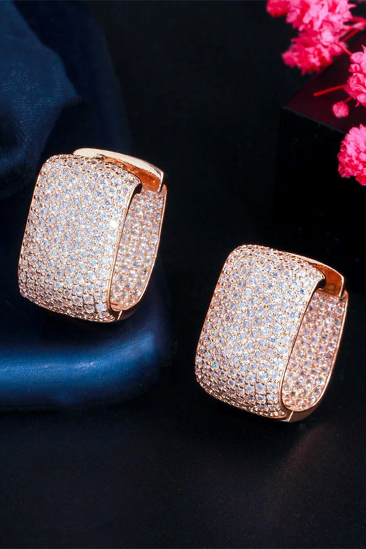 Picture of Blumoon - Hoop - Earrings - Gold - Available at Raja Sahib