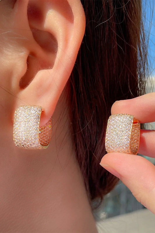 Picture of Blumoon - Hoop - Earrings - Gold - Available at Raja Sahib