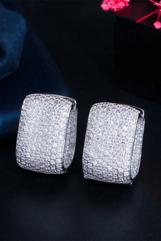 Picture of Blumoon - Hoop - Earrings - Silver - Available at Raja Sahib