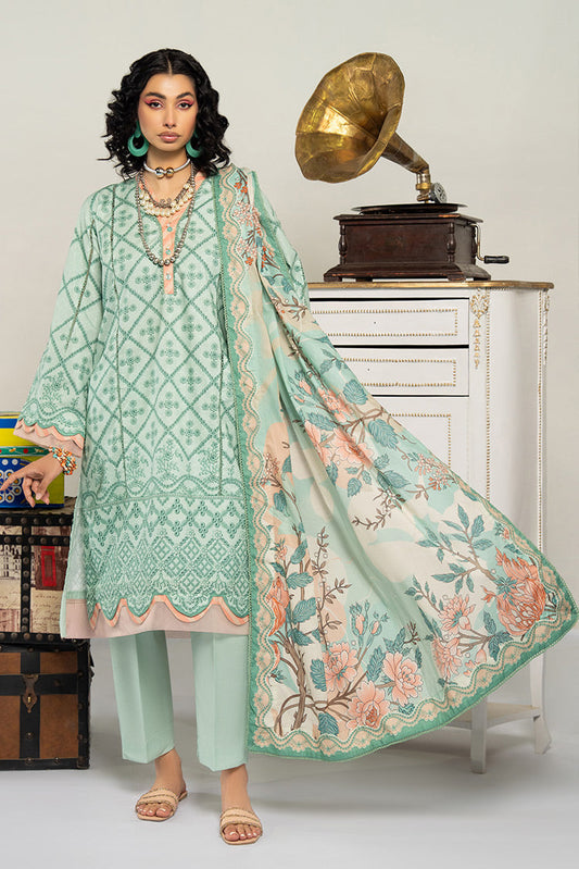 Picture of Ellena - 3-PC Unstitched Digital Printed Lawn Suit - Available at Raja Sahib