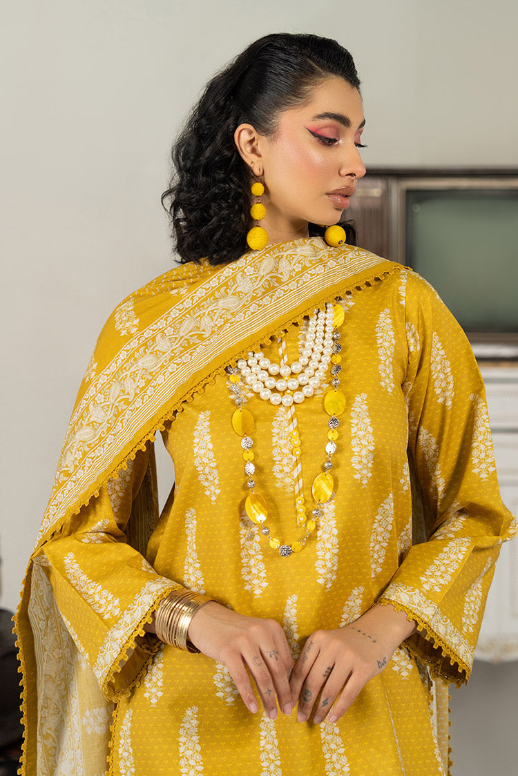 Picture of Ellena - 3-PC Unstitched Digital Printed Lawn Suit - Available at Raja Sahib