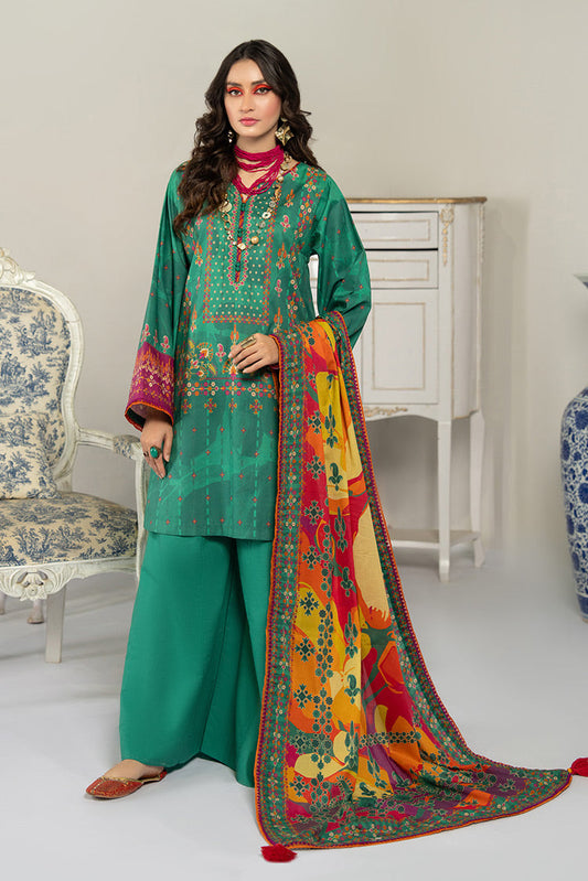 Picture of Ellena - 3-PC Unstitched Digital Printed Lawn Suit - Available at Raja Sahib