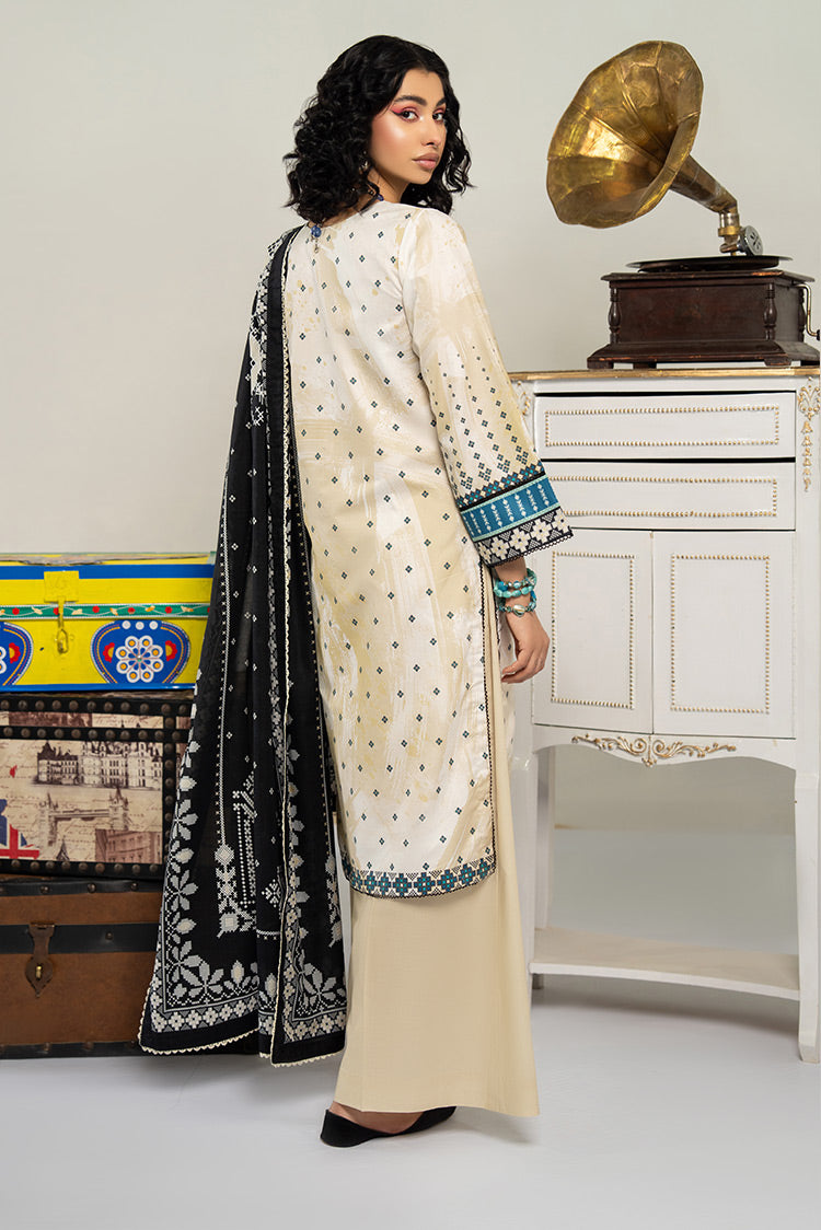 Picture of Ellena - 3-PC Unstitched Digital Printed Lawn Suit - Available at Raja Sahib