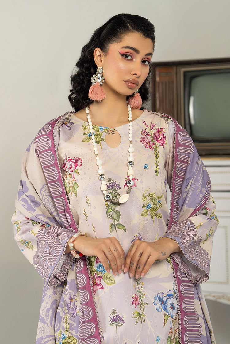 Picture of Ellena - 3-PC Unstitched Digital Printed Lawn Suit - Available at Raja Sahib