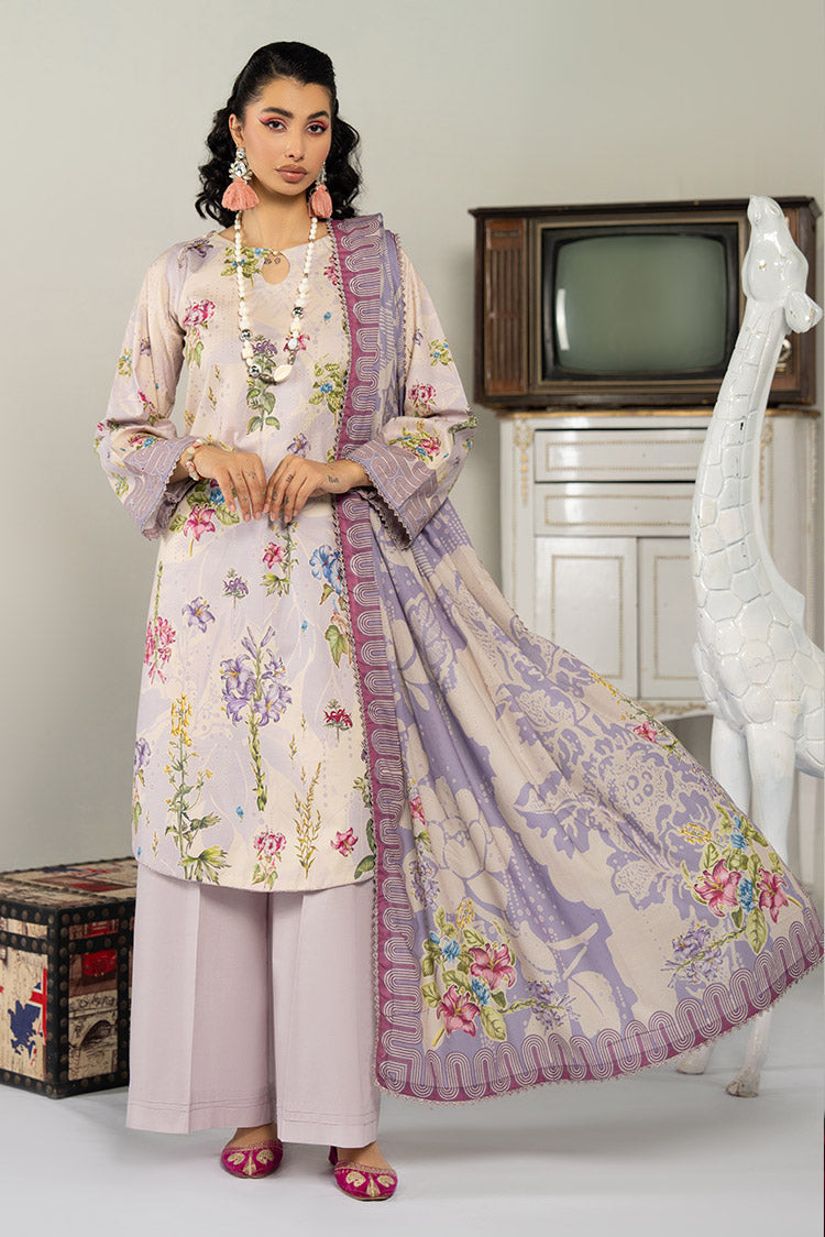 Picture of Ellena - 3-PC Unstitched Digital Printed Lawn Suit - Available at Raja Sahib