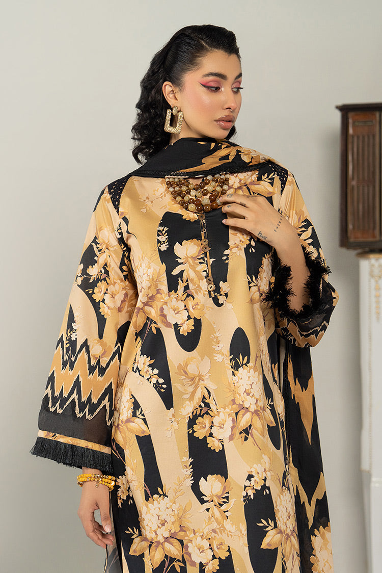 Picture of Ellena - 3-PC Unstitched Digital Printed Lawn Suit - Available at Raja Sahib