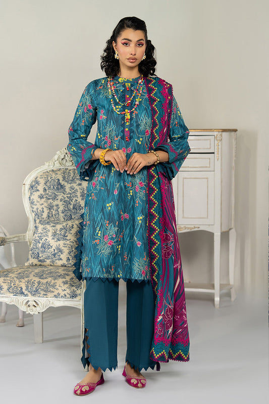 Picture of Ellena - 3-PC Unstitched Digital Printed Lawn Suit - Available at Raja Sahib
